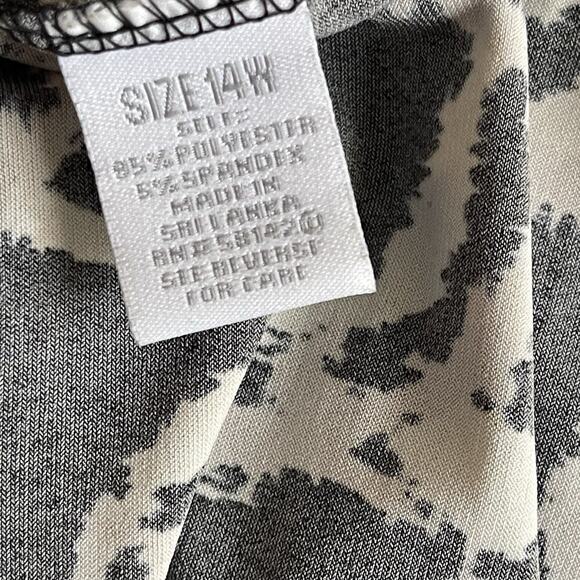 Dress Barn Sleeveless Dress Multicolor Sleeveless Flowy Whimsigoth Artsy 14W - Picture 5 of 8